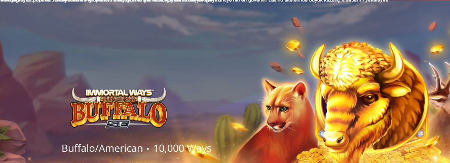 SlotSaglayici.com’da Türkiye’nin en iyi Buffalo slot oyunlarıyla kazanç fırsatlarını yakalayın! Thumbnail