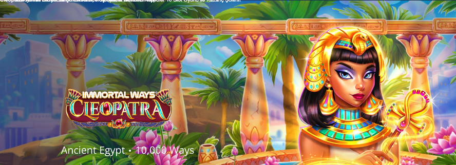Cleopatra Temalı Slotlarda Şimdi Katıl, Hoş Geldin Bonusu Kap! Thumbnail